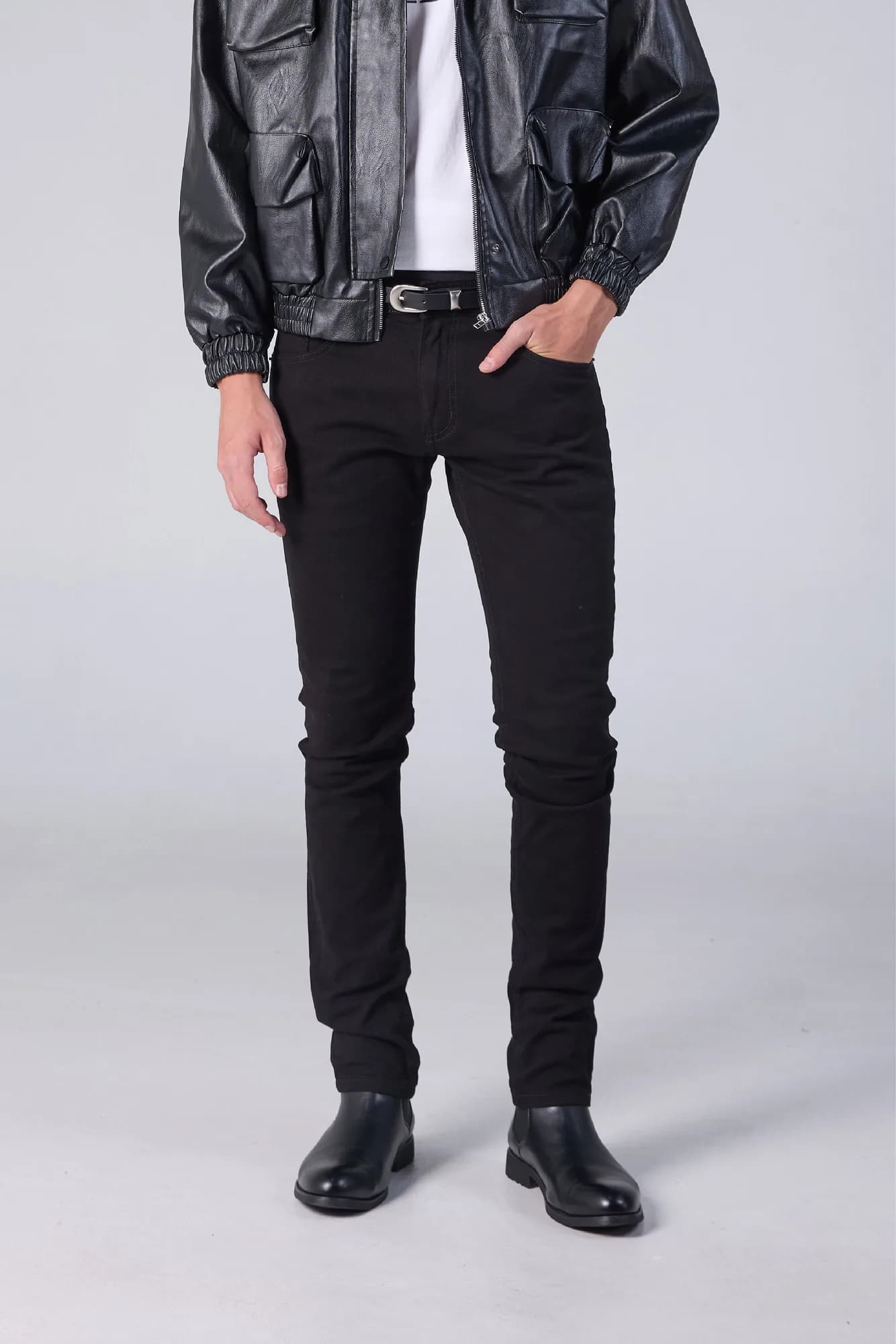 Jack Russel - Men Jeans - Klassik J-5005/4 Slim Fit Black