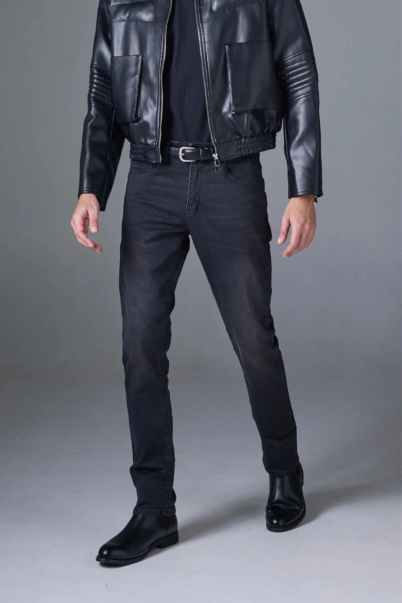 Jack Russel - Men Jeans - Handwerk J-660 Slim Fit Black
