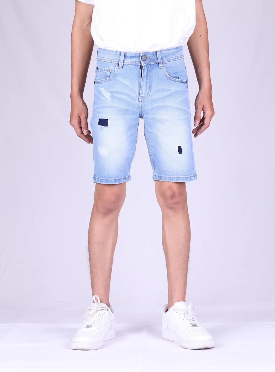 Jack Russel - Men Shorts - Handwerk JS-706 Slim Fit Light Blue